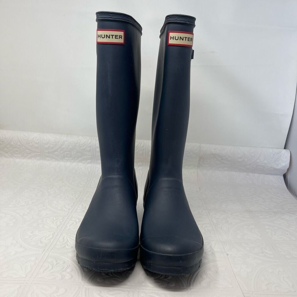 Hunter Boots Classic Tall Original US size 5 Dusty Blue Color Kids